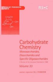 Cover of: Carbohydrate Chemistry (Specialist Periodical Reports)