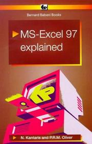 Cover of: MS Excel 97 Explained (BP)