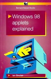 Windows 98 applets explained