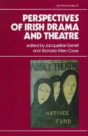Cover of: Perspectives on Irish Drama and Theatre (Irish Literary Studies)