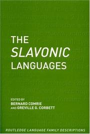 Cover of: The Slavonic Languages