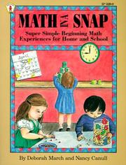 Cover of: Math in a Snap: Super Simple Beginning Math Experiences for Home and School (Kids' Stuff)