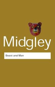 Cover of: Beast and man by Mary Midgley