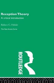 Cover of: Reception Theory