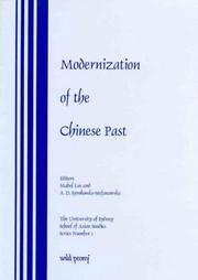 Cover of: Modernization of the Chinese Past (University of Sydney School of Asian Studies Series, No 1)