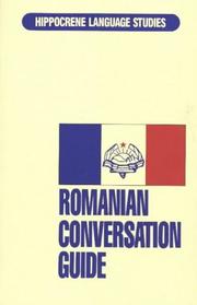 Cover of: Romanian Conversation Guide (Hippocrene Language Studies)