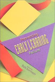Cover of: Preventing Early Learning Failure