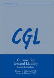 Cover of: Cgl Commercial General Liability