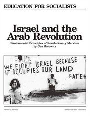 Cover of: Israel and the Arab Revolution | Gus Horowitz