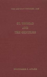 Cover of: Saint Thomas and the Gentiles