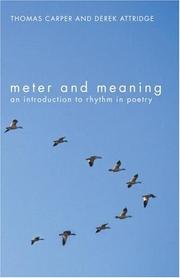 Meter and meaning : an introduction to rhythm in poetry