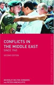 Cover of: Conflicts in the Middle East since 1945 (The Making of the Contemporary World)