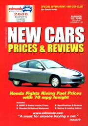 Cover of: Edmund's New Cars Winter 2001: Prices & Reviews (Edmundscom New Car and Trucks Buyer's Guide)