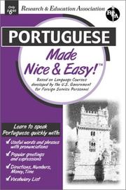 Cover of: Portuguese Made Nice & Easy (Languages Made Nice & Easy) by Research and Education Association, Carl Fuchs