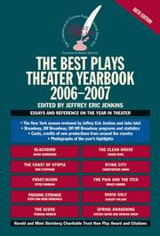 The Best Plays Theater Yearbook 2006-2007 (Best Plays) by Jeffrey Eric Jenkins