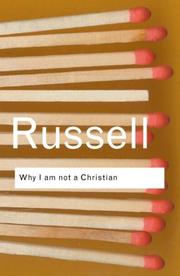 Cover of: Why I am not a Christian by Bertrand Russell