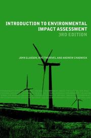 Cover of: Introduction to Environmental Impact Assesment: Principles, and Procedures, Process, Practice and Prospects (The Natural and Built Environment Series)