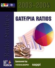 Cover of: 2003-2004 Pia Ratios Sheetfed Printers by Sales Volume and Geographic Area (Gatf/Pia Ratios) |