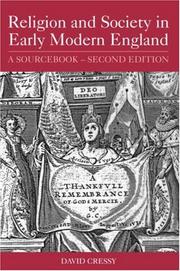 Religion & society in early modern England : a sourcebook