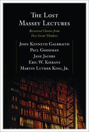 Cover of: The Lost Massey Lectures by Bernie Lucht