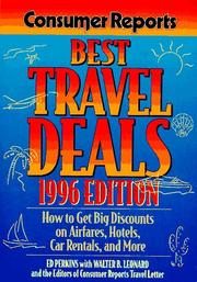 Cover of: Consumer Reports Best Travel Deals: 1996 Edition