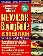 Cover of: New Car Buying Guide 1996 (Annual)