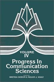 Cover of: Progress in Communication Sciences, Volume 4: (Progress in Communication Sciences)