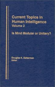 Cover of: Is Mind Modular or Unitary? by Douglas K. Detterman