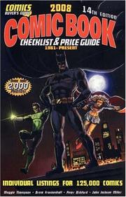 Cover of: Comic Book Checklist & Price Guide 2008: 1961-present (Comic Book Checklist and Price Guide)