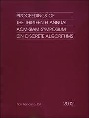 Cover of: Proceedings of the 13th Annual ACM-SIAM Symposium on Discrete Algorithms (Proceedings in Applied Mathematics 107) (Proceedings in Applied Mathematics) by Siam.