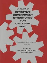 UK review of effective government structures for children 2001 : a Gulbenkian Foundation report