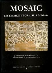 Cover of: Mosaic: Festschrift for A.H.S. Megaw (Bsa Studies, 8)