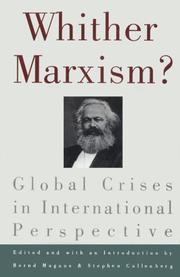 Whither Marxism? : global crises in international perspective