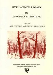 Myth and its legacy in European literature