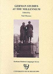 Cover of: German Studies at the Millennium