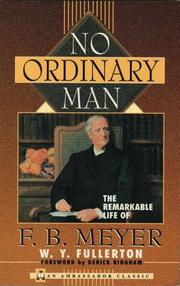 Cover of: No Ordinary Man