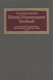 Cover of: The Seventeenth Mental Measurements Yearbook (Buros Mental Measurements Yearbooks)