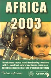 Cover of: Africa 2003 (Africa) by Les de Villiers