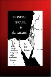 Cover of: Zionism, Israel and The Arabs