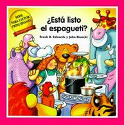 Cover of: Esta Listo el Espagueti? (Serie Para Lector Principante)