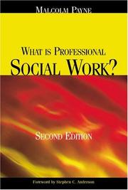Cover of: What Is Professional Social Work?