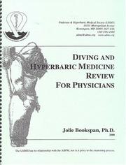 Cover of: Diving and Hyperbaric Medicine Review For Physicians