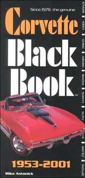 Cover of: Corvette Black Book : 1953-2001