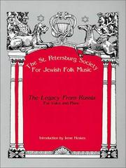 Cover of: The St. Petersburg Society for Jewish Folk Music