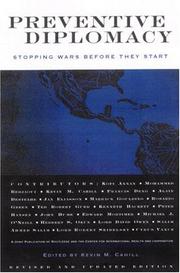 Preventive diplomacy : stopping wars before they start