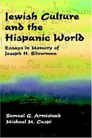 Cover of: Jewish Culture and the Hispanic World: Essays in Memory of Joseph H. Silverman (Juan de La Cuesta Hispanic Monographs)