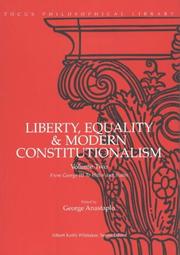 Cover of: Liberty, Equality & Modern Constitutionalism Volume Two from George III to Hitler and Stalin (Liberty, Equality & Modern Constitutionalism)