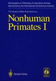 Cover of: Nonhuman Primates I (Monographs on Pathology of Laboratory Animals)