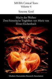 Macht des Weibes : zwei historische Tragödien von Marie von Ebner-Eschaenbach