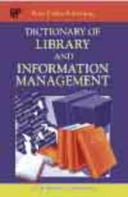Cover of: Dictionary of Library and Information Management